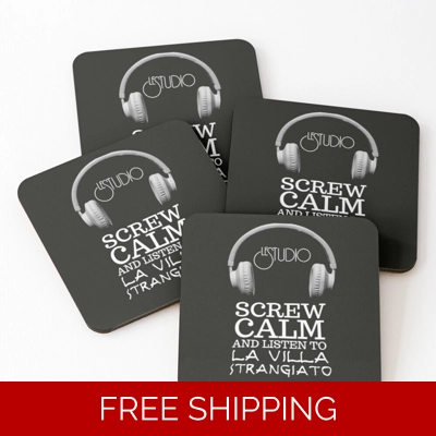 Coasters Black La Villa (set of 4)